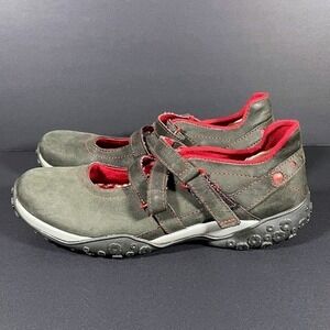 Timberland Mary Jane‎ Outdoor Black Leather Tough Grip Women's Hiking Shoes 8M